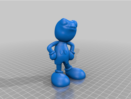 fred frog he's mouse annobethal 3d print model - Mito3D