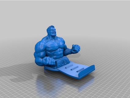 Hulk büst telefon ayakta durmak saiful94 3d print model - Mito3D