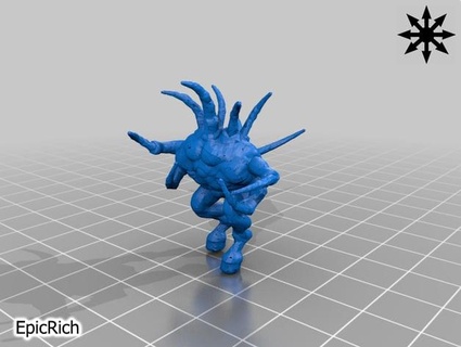 2x 15mm chaos spawn epicrich - pre supported warhammer 3d print model - Mito3D