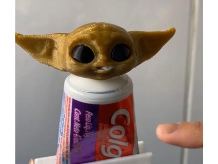 yoda toothpaste vomit - eyes separate thing dan inostroza 3d print model - Mito3D