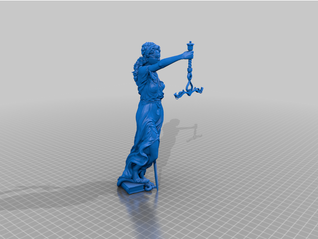 old lady justice - revisit - rescale jimjimjimmyjim  3D print model - Mito3D