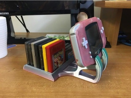 gameboy advance display stand thewhistlingflea 3d print model - Mito3D