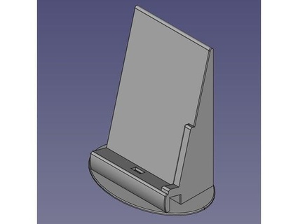 Smartphone dockingstation barraca comida 3d print model - Mito3D