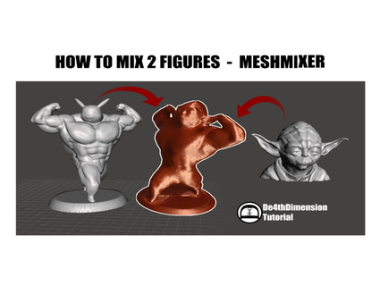 músculo yoda mezclador malla tutorial d4thdimension 3d print model - Mito3D