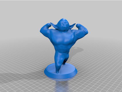 muscle yoda - meshmixer tutorial d4thdimension 3d print model - Mito3D
