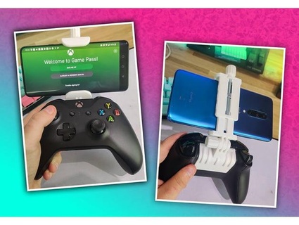 xbox one controller phone holder battery cover aasikki  3d print model - Mito3D
