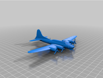 boeing b-17 flying fortress 1 144 190 real sonycrow 3d print model - Mito3D