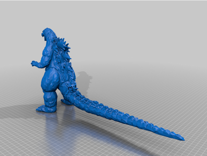 heisei Godzilla remixare realistico credito myusernameisthis2021 roblox ghidorahandgodzillafanthe23th 3d print model - Mito3D