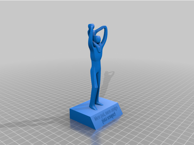 estatueta pai filho carvalhorb 3D print model - Mito3D
