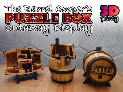 barile Cooper's puzzle scatola Schermo edizione 3d printy 3d print model - Mito3D