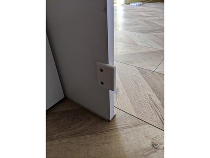 one way door bracket furniture board inconnel 3d print model - Mito3D