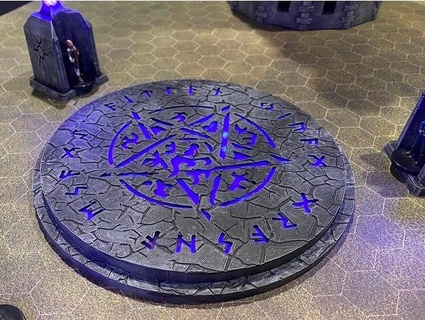 arcane summoning circle portal valentino 42 3d print model - Mito3D