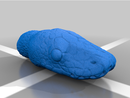 ball python head file fixed lutezia 3d print model - Mito3D