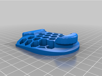 look keo flat pedal honeycomb design gabesir 3d print model - Mito3D