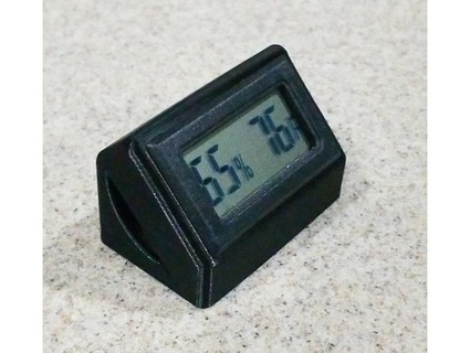 hygrometer thermometer housing stand glabifrons 3d print model - Mito3D