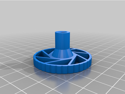 micro swiss extruder knob aperature science keltbear 3d print model - Mito3D
