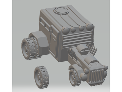fhw jct-79e1 v4 armoured tractor jeremy clarkson thefreeheathen 3d print model - Mito3D