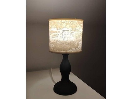 lithophane lampe supporter georgius225 3d print model - Mito3D