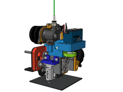 puzza destra orbiter montare integrato filament cutter ender 3 tecnologia gegg 3d print model - Mito3D