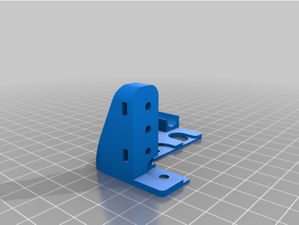 cr-10 ender 3 bl-touch mount w strain relief easy print carlbelcher 3d print model - Mito3D
