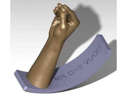 italiano mão gesto fresco Dumbledore 3d print model - Mito3D