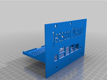 nvidia Jetson Nano Fall Mantel Rackpi dap 2u Rahmen Hundehüttendekan 3d print model - Mito3D
