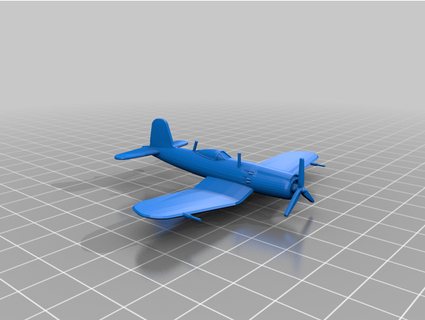 f4u Corsair 1 144 sonycrow 3d print model - Mito3D