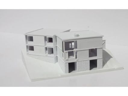 Louis kahn norman pescatore Casa modellino in scala 3d print model - Mito3D