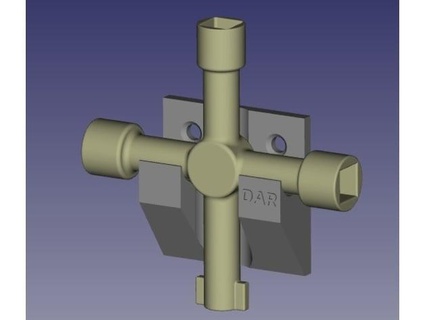 utility key holder dar01 3d print model - Mito3D