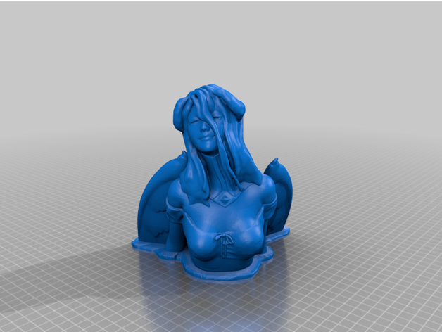 suzerain anime albédo buste makotoraphael 3D print model - Mito3D