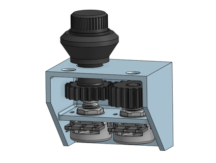 dual potentiometer meznak 3d print model - Mito3D
