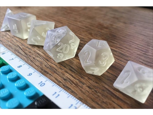 rpg dice set viga pre-supported mold master simml  3D print model - Mito3D