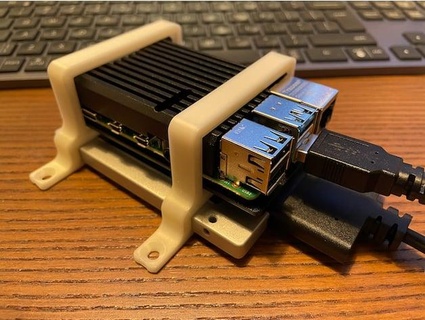 raspberry pi + cooling case +ssd wallmount sebastius 3d print model - Mito3D