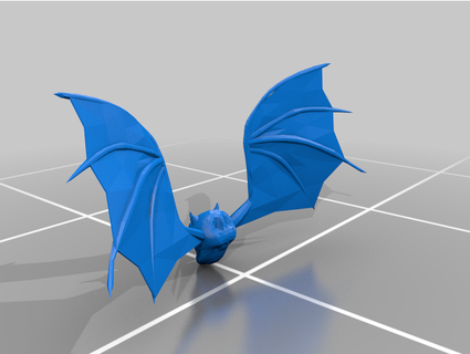 dungeon dragons flying skull harriman101 3d print model - Mito3D