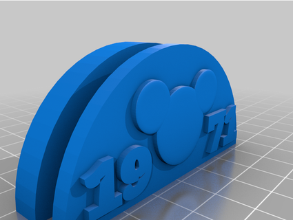 Disney PIN corda suporte fácil impressão ashleybun 3d print model - Mito3D