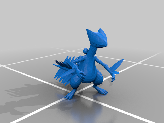 sceptile figurine réextrusion 3D print model - Mito3D