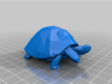 addams family 2 headed turtle low poly sputnick5 3d print model - Mito3D
