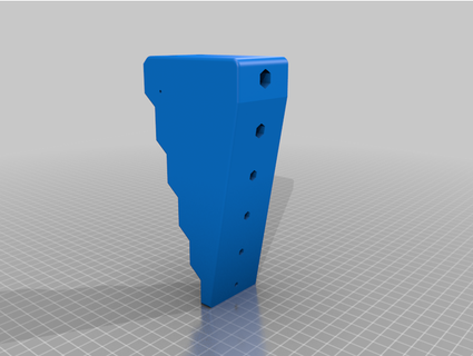métrico t handle soporte tablero doublec4 3d print model - Mito3D