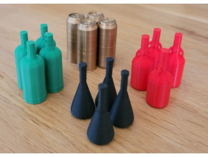 bottles beer boardgame tokens matiesout 3d print model - Mito3D