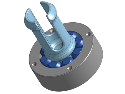 roller bearing spool holder jvinraviv 3d print model - Mito3D