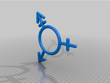 trans Symbol Codejems 3d print model - Mito3D