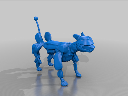 robocat spuzzle 3d print model - Mito3D