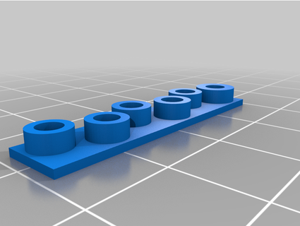 3x2 & 4x2 magnet fit test curbynet 3d print model - Mito3D