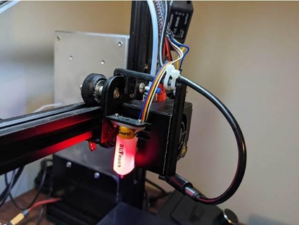 endoscopio montare ender 3 pro bltouch drawcpu 3d print model - Mito3D