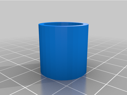 tube - 1 line openscad cylinder2 net id 3d print model - Mito3D