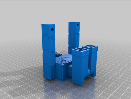 remix minecraft iron golem poseable print place - lego bingbingaling 3d print model - Mito3D