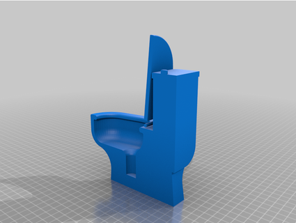 minúsculo baño puerta firmar k6xx1 3d print model - Mito3D