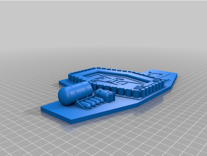 spazio 1999 posteriore pannello aquila serbatoio jor el19 3d print model - Mito3D