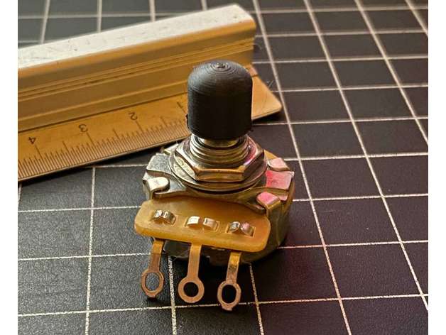 cts potentiometer knob insert piece micro-knob randy 3D print model - Mito3D