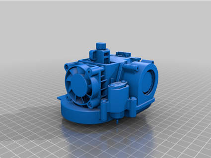 e3d hemera radial ventilador sudario kzar42 3d print model - Mito3D